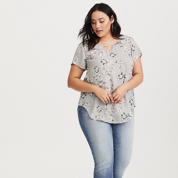 torrid Tops - Torrid georgette floral keyhole blouse – 5X